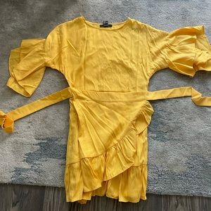 Tie yellow sundress